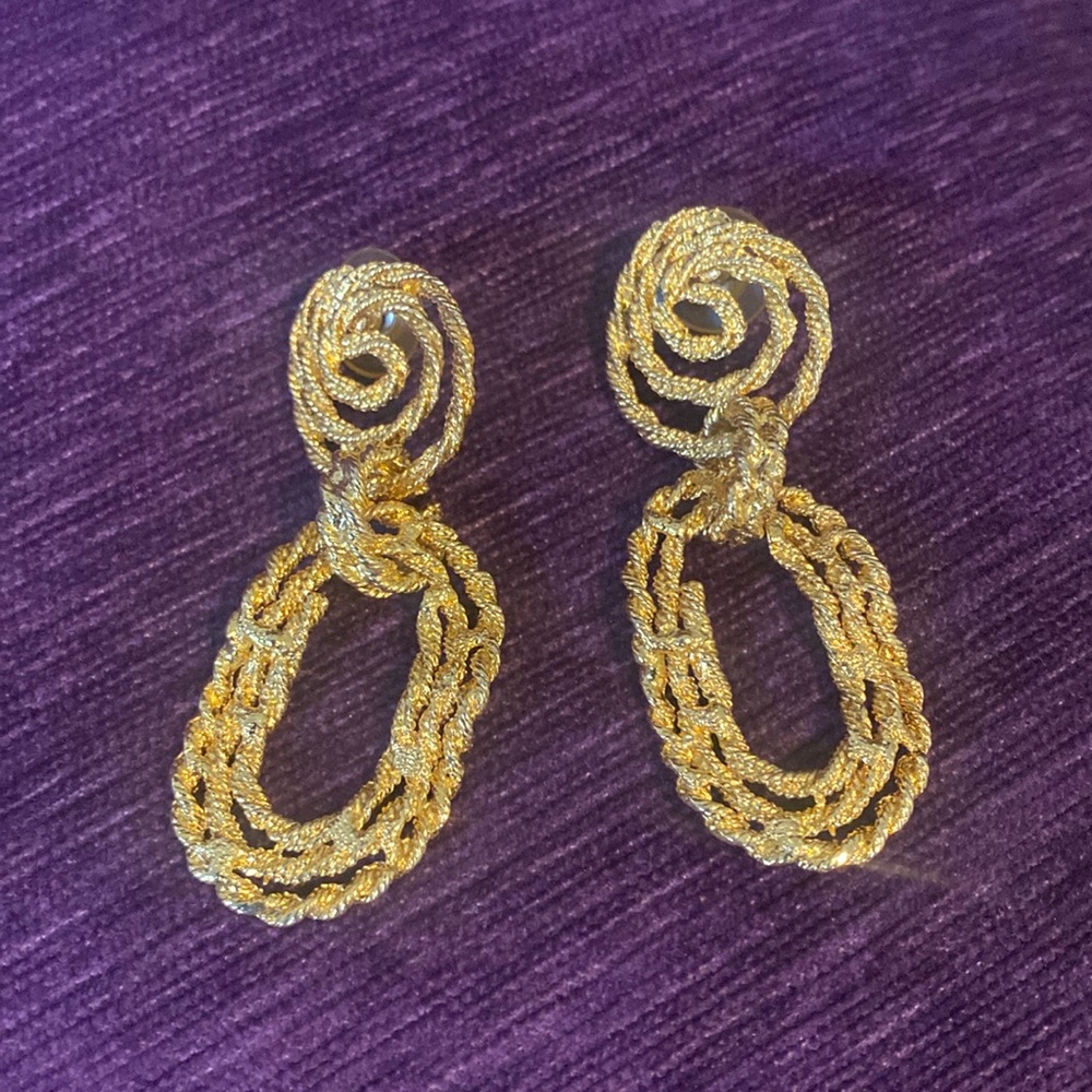 Gold statement jewelry